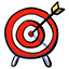 An icon of archery board target