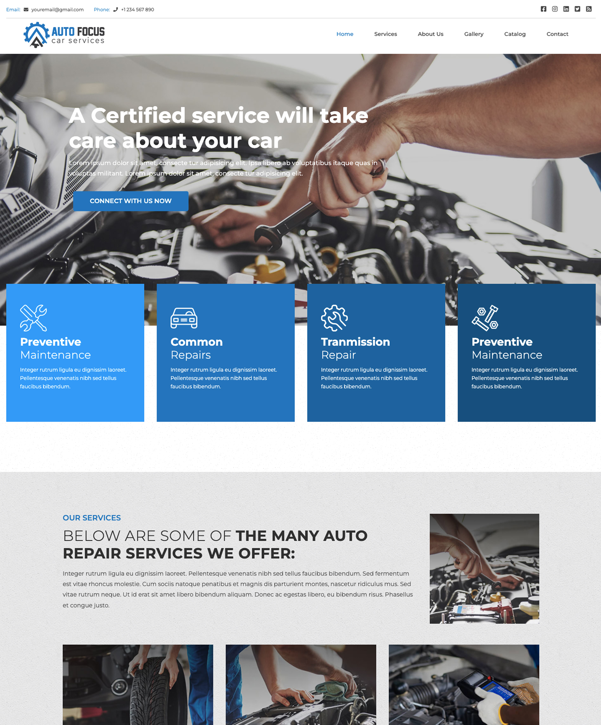 Web Design & Creative Services Cars Theme