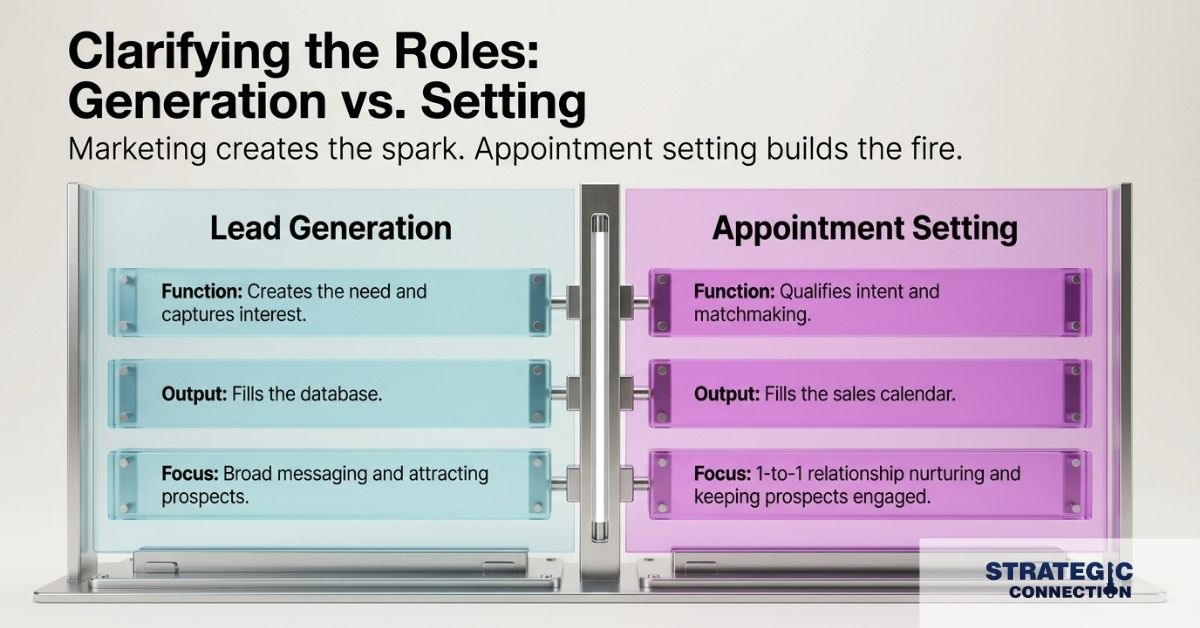 Clarifying the Roles: Generation vs. Setting
